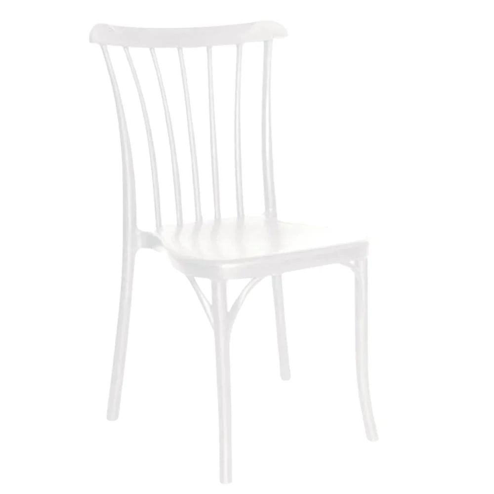 Silla comercial OFFIHO Nordik OHV-118 de polipropileno con respaldo alto, monobloque para exterior