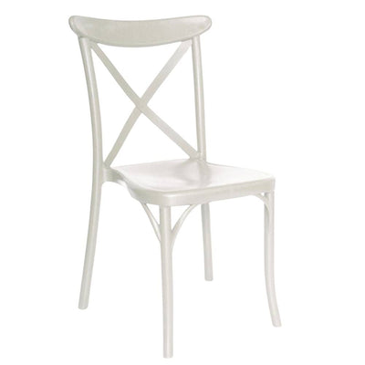 Silla comercial OFFIHO OHV-117 monobloque de polipropileno con respaldo alto y patas integradas