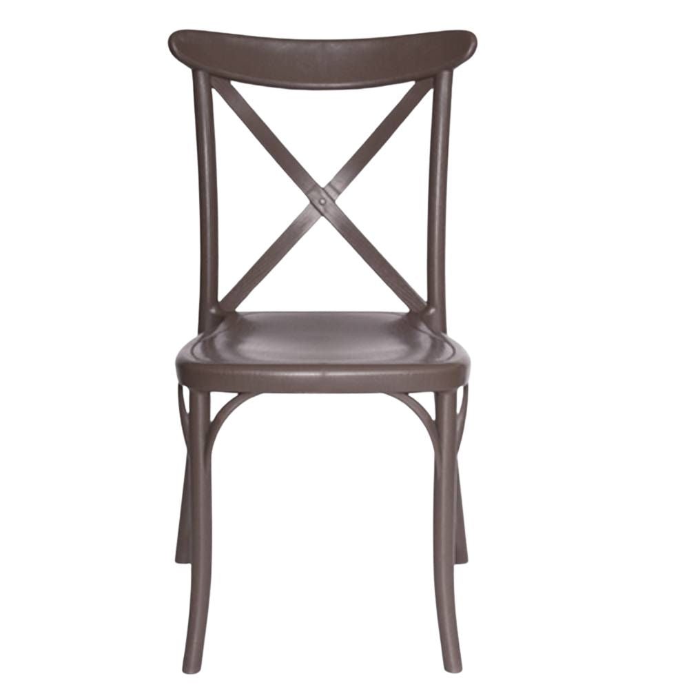 Silla comercial OFFIHO OHV-117 monobloque de polipropileno con respaldo alto y patas integradas