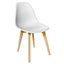Silla comercial ergonómica Offiho OHV-124 de polipropileno con base de cuatro puntas en varios colores