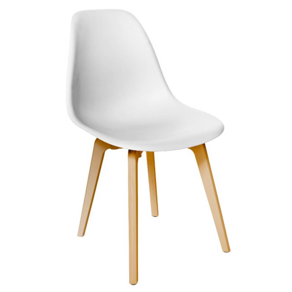 Silla comercial ergonómica Offiho OHV-124 de polipropileno con base de cuatro puntas en varios colores