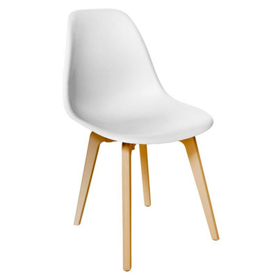Silla comercial ergonómica Offiho OHV-124 de polipropileno con base de cuatro puntas en varios colores