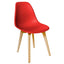 Silla comercial ergonómica Offiho OHV-124 de polipropileno con base de cuatro puntas en varios colores