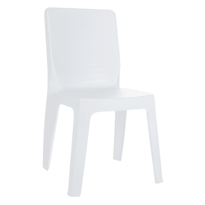 Silla RESOL IRIS apilable en polipropileno con tacos de goma antideslizante