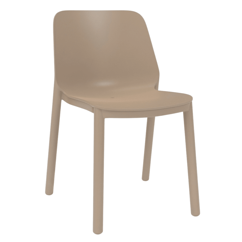 Silla monobloque Resol One de polipropileno y fibra de vidrio con protección UV en varios colores