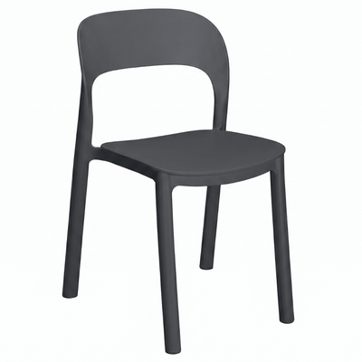 Silla Resol Ona de polipropileno con asiento atornillado, apilable para cafetería y comedor