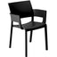Silla comercial Resol Fiona Armchair con brazos, de fibra de vidrio con polipropileno para restaurante