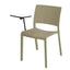 Silla comercial Resol Fiona de polipropileno con fibra de vidrio y paleta lateral izquierda