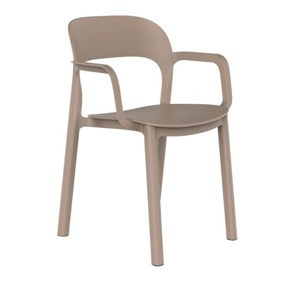 Silla comercial Resol Ona Armchair de polipropileno con brazos apilable con protección UV