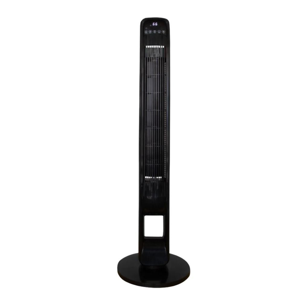 Ventilador de torre decorativo Masterfan Omnifan de 39 pulgadas en color negro con control táctil