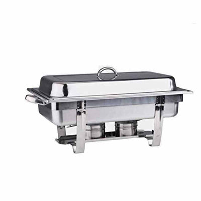 Migsa 431-2 Chafer Rectangular 9 Litros - 0.31 Pies Acero Inoxidable-Chafer-Migsa-Migsa 431-1 Chafer Rectangular 9 Litros - 0.31 Pies Acero Inoxidable Hotel Banquetes Buffer Caliente Comida Alimentos Guisados Tradicional-KitchenMax Store