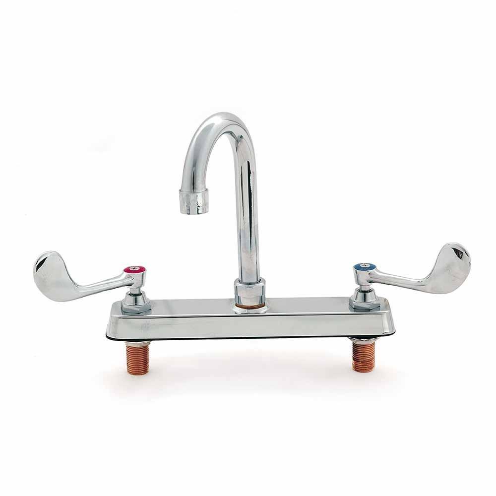 Migsa Bxf-Vw5G Llave Mezcladora 8” Aletas Largas 1/4 2 Indicadores-Llaves Mezcladoras-Migsa-Migsa Bxf-Vw5G Llave Mezcladora 8” Aletas Largas 1/4 2 Indicadores Mezcladora Llave Cuello Ganso Grifo Agua Fria Caliente -KitchenMax Store