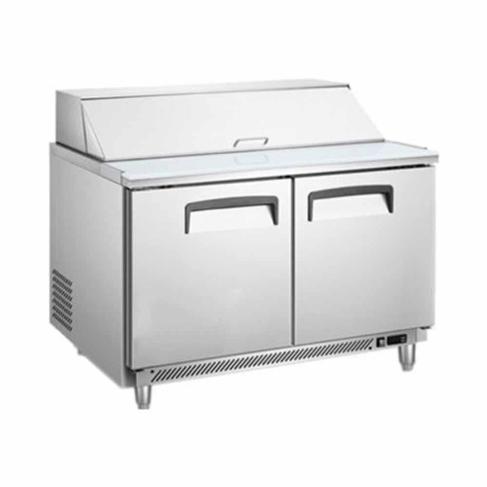Migsa Scl-2 Mesa Fría Ensaladas. Tipo Americano. 2 Puertas. Acero Inoxidable. 340 Lt 122 Cm.-Mesa Fría-Migsa-KitchenMax Store