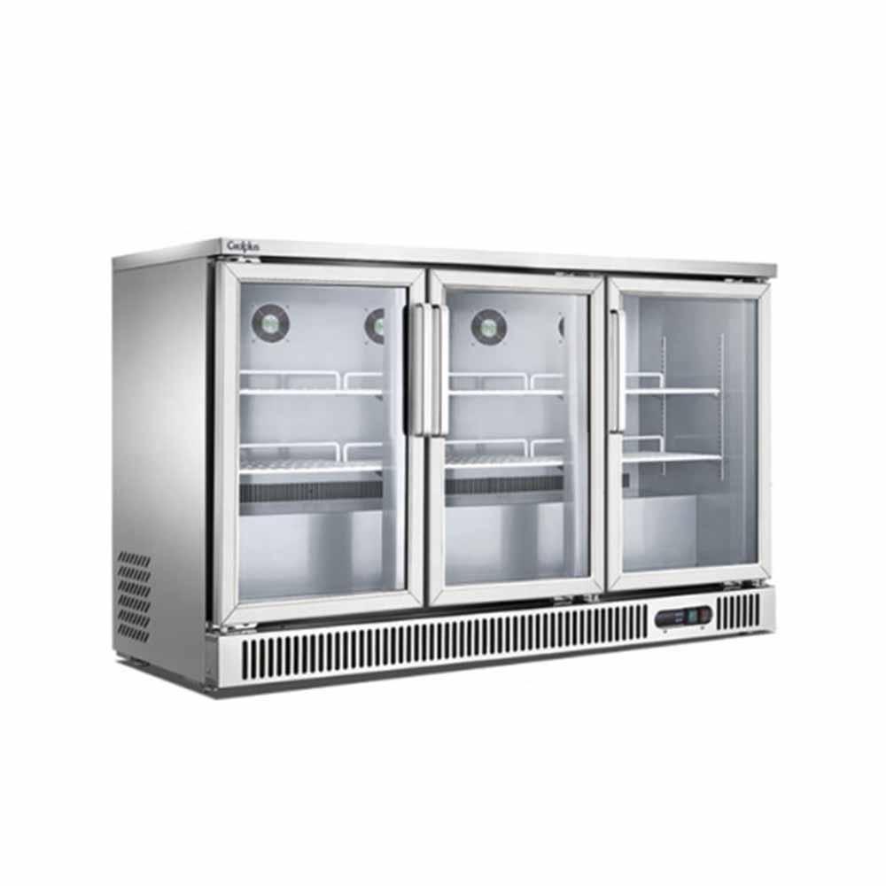Migsa Sg380 Refrigerador Back Bar Puerta Cristal 3 Puertas 380 Lts-Refrigeradores-Migsa-KitchenMax Store